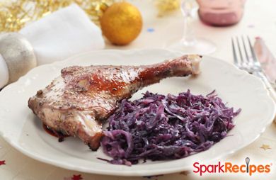 Balsamico geschmorter Rotkohl