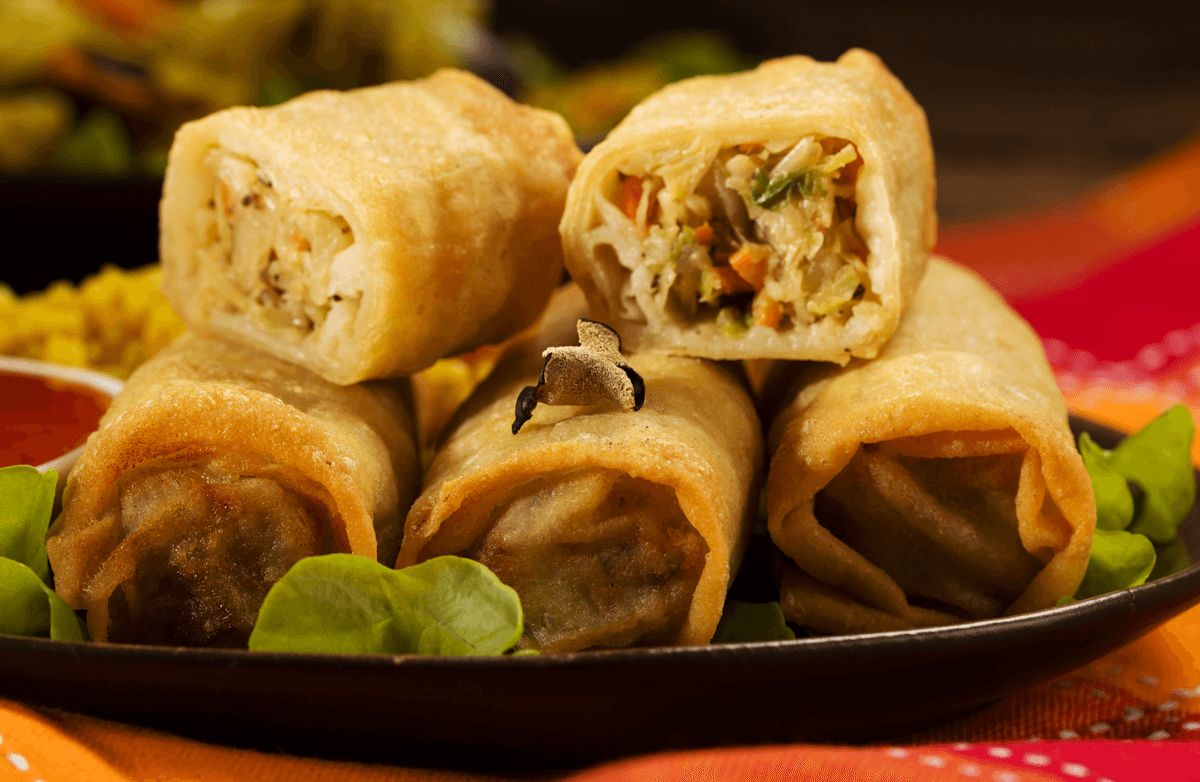 Knusprige Gebackene Frühlingsrollen