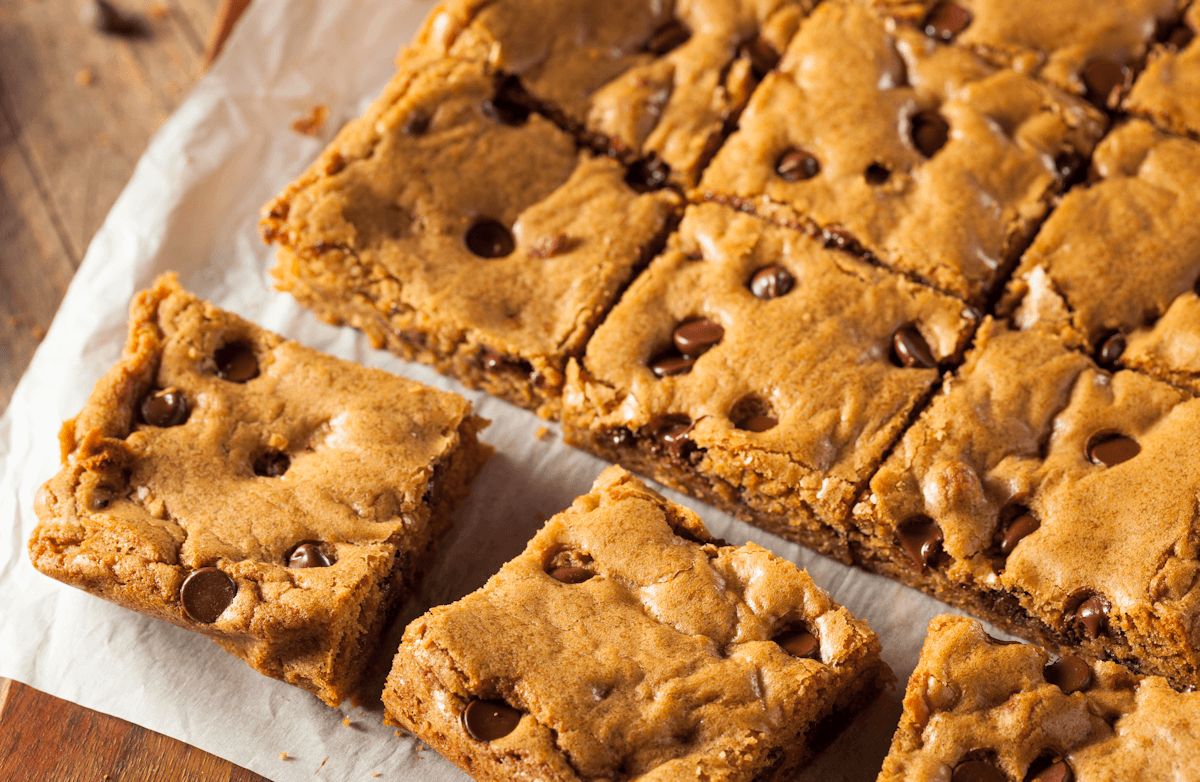 Mehlfreie Schokoladenstückchen-Kichererbsen-Blondies
