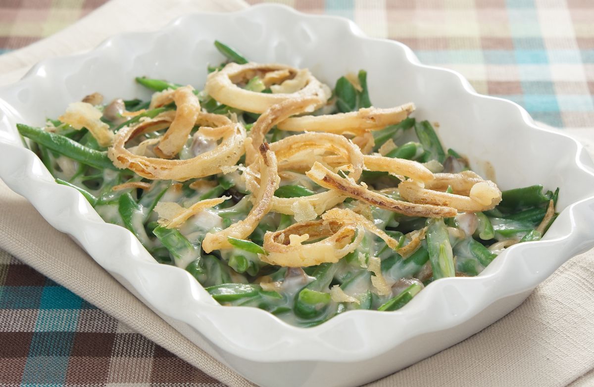 Traditioneller grüner Bohneneintopf