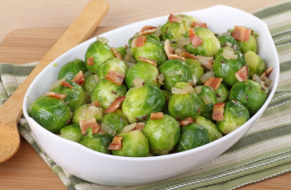 Apfel-Bacon Rosenkohl