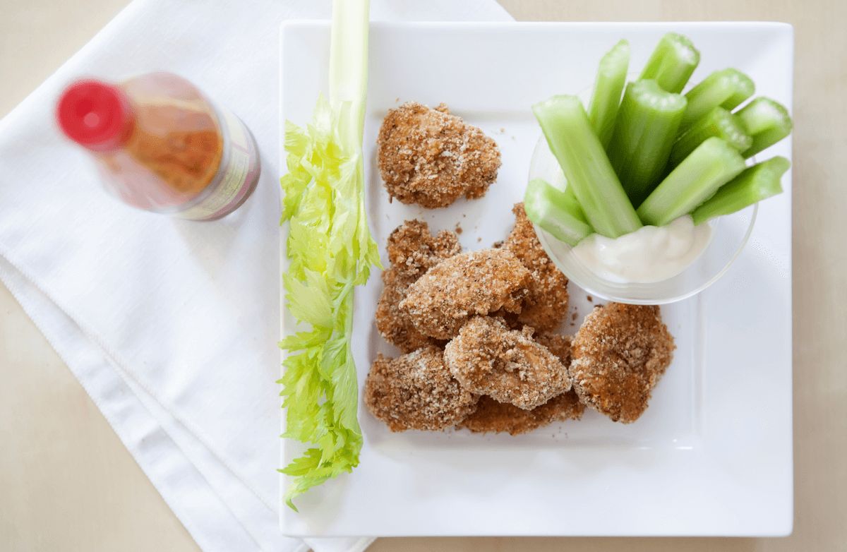 Gebackene Buffalo-Hühnchen-Nuggets