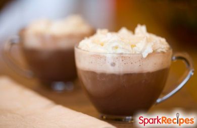 Schaumige heiße Schokolade