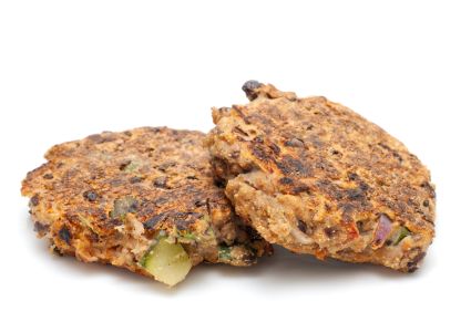 Lindys Mini-Türkei-Burger mit schwarzen Bohnen