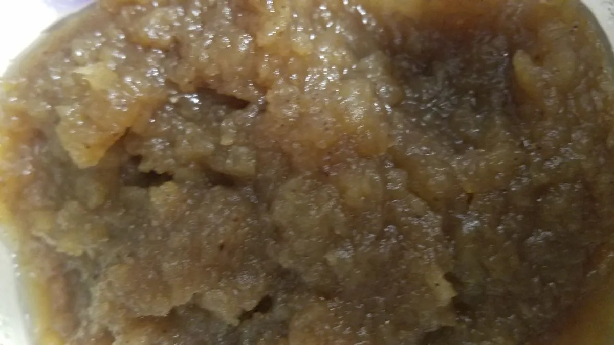 1-29-2019 Apfelmarmelade, Gewicht pro Unze