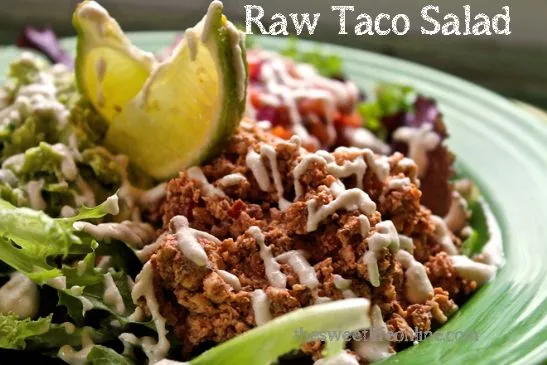 Rohes Taco-Salat