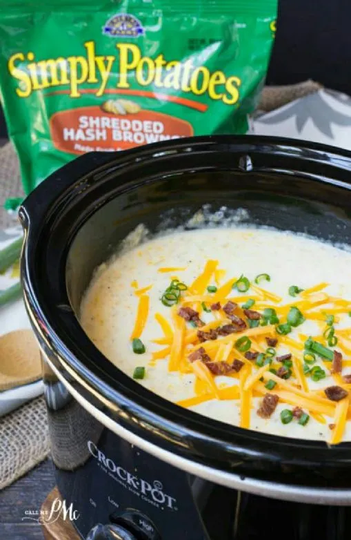 Vollgepackte Crockpot-Kartoffelsuppe
