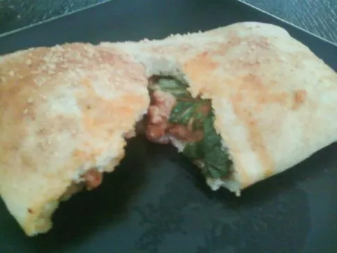 Puten-Spinat-Calzone