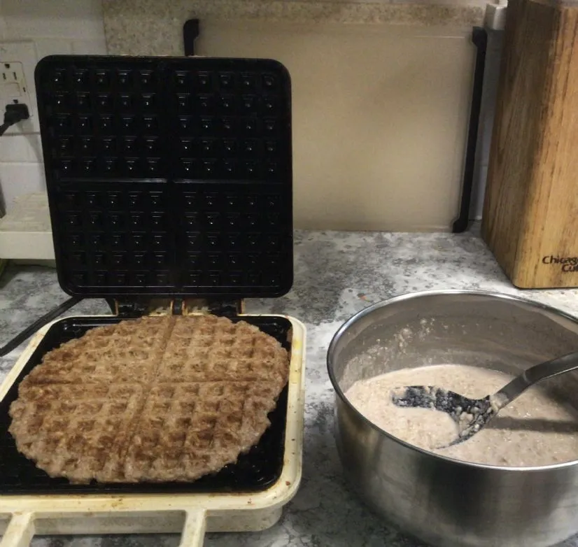 Pecan-Oat Waffeln