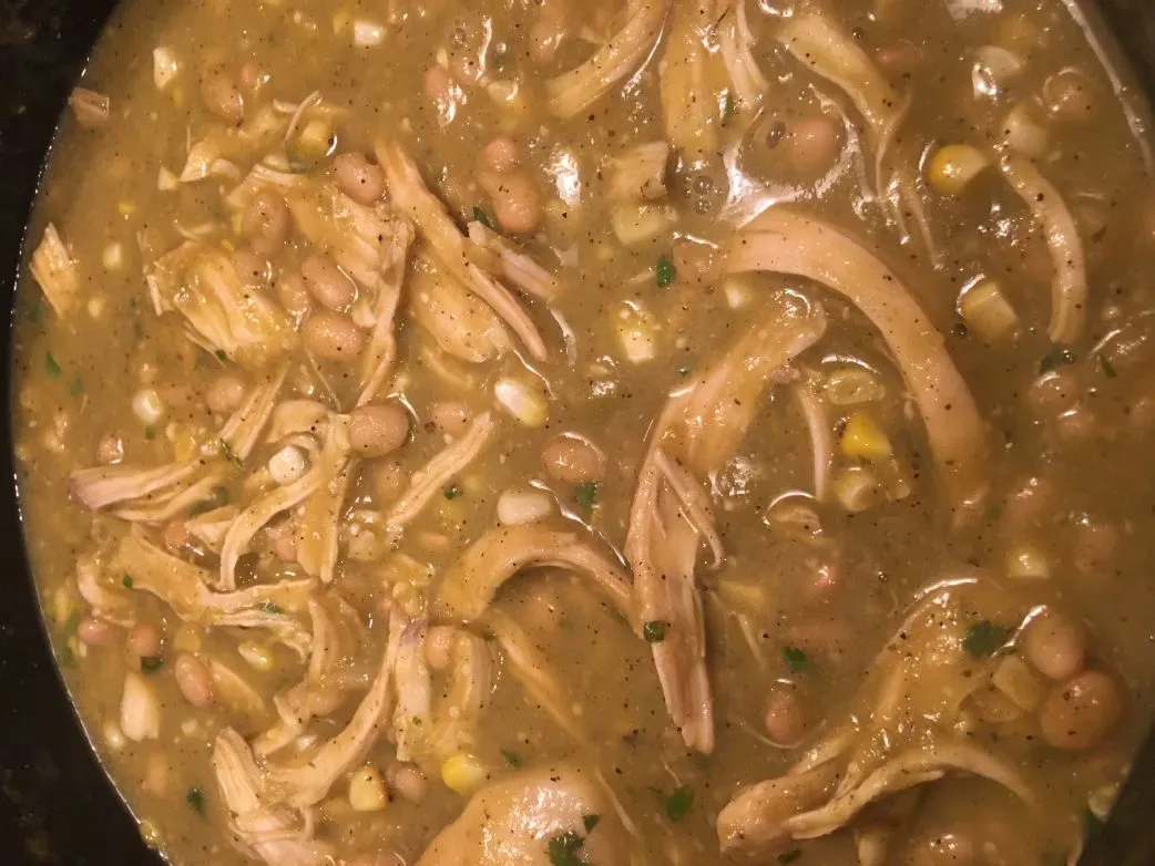 Geröstetes Hühnchen Chilie Verde