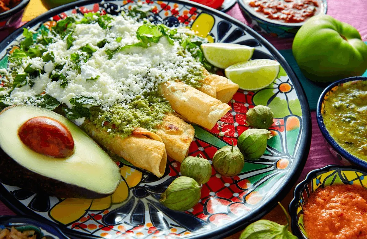Cremige grüne Enchiladas