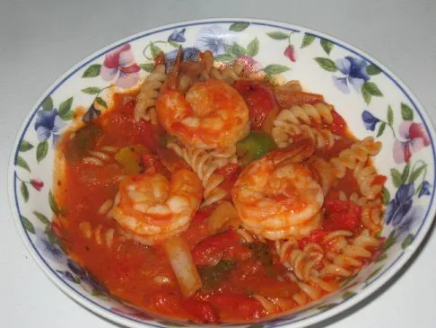 Meine Trader Joe's Arrabiata Garnelen-Pasta