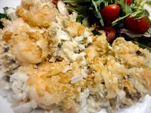 Cremiger Meeresfrüchte-Auflauf