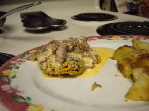 Hühnchen gebratenes Steak