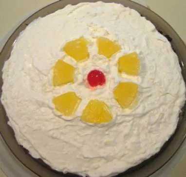 Käsekuchen ohne Boden, fettarm - Pina Colada