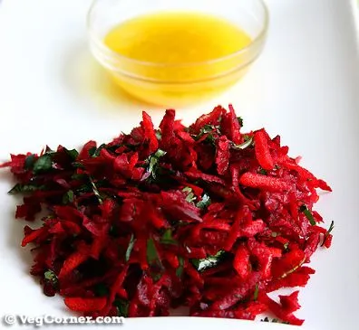 Rohkost-Rüben-Salat mit Ingwer und Orangen