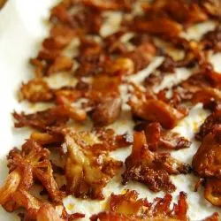 Geröstete knusprige Austernpilze