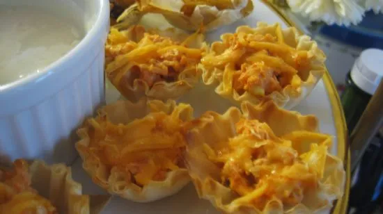 Buffalo Chicken Mini Fillo Cups