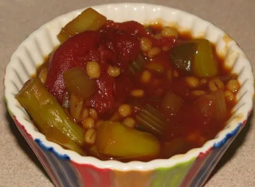 Würzige Gemüse und Gerste