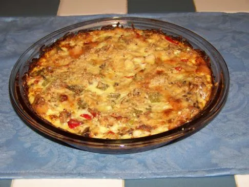 Lachs-Quiche mit Zucchini-Kruste