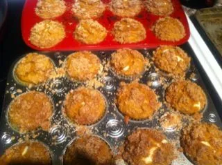 Kürbis-Frischkäse-Muffins