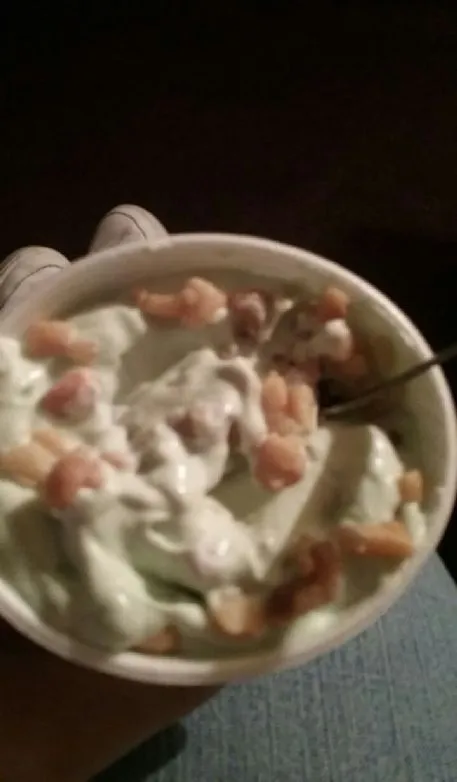 Zuckerfreier Pistazienpudding mit Schlagsahne