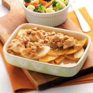 Rüben- und Apfelauflauf