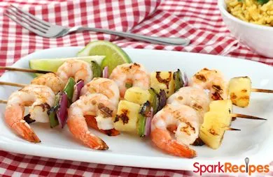 Schnelle gegrillte Garnelenspieße