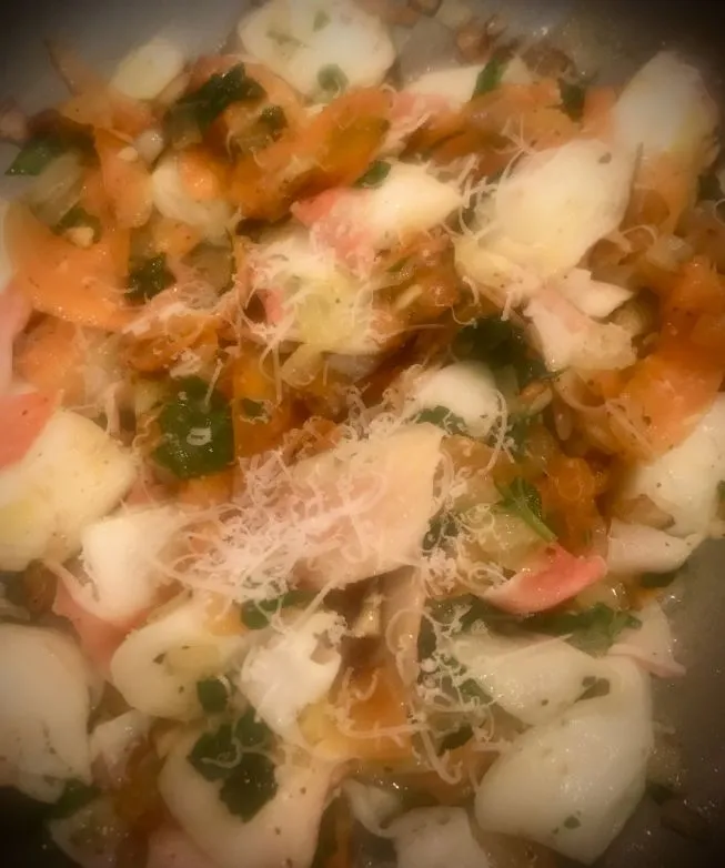 Krabbenfreude mit Karottennudeln von Tamera