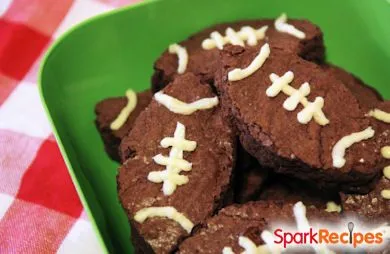 3-Zutaten-Football-Brownies