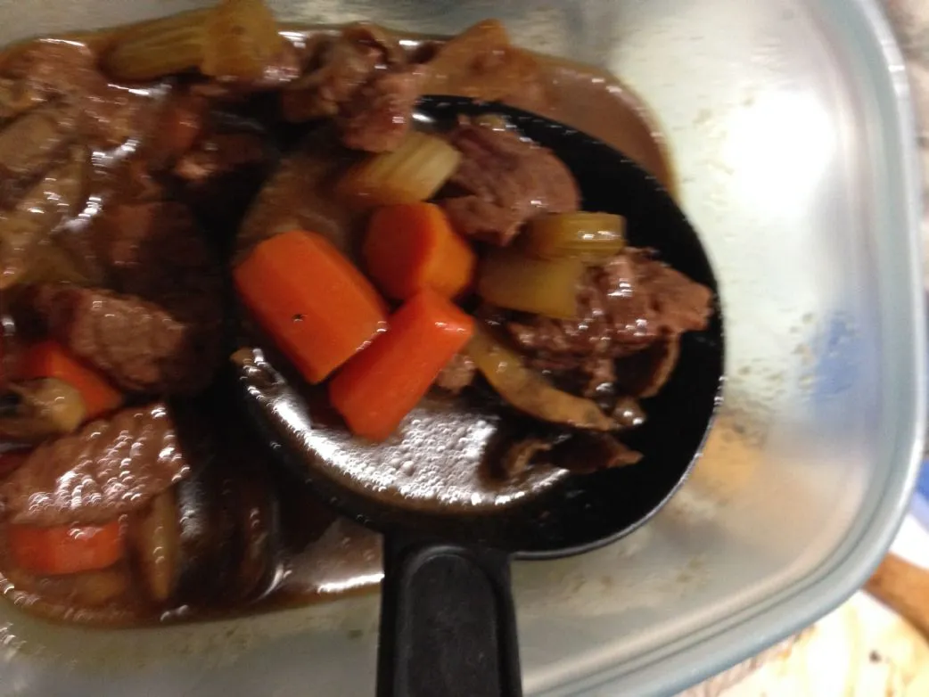 Betrunkener Rindereintopf