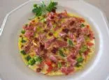 Schinken- und Putenbacon-Gemüse-Frittata