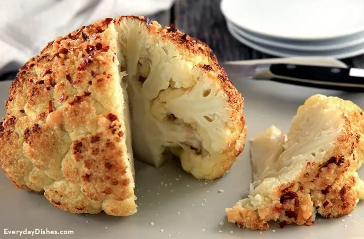 Ganze geröstete Blumenkohl