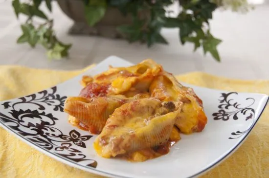 Taco gefüllte Muscheln