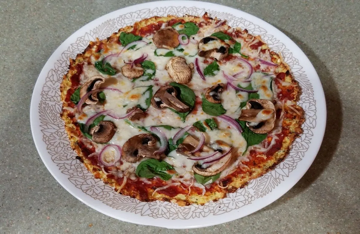 Blumenkohl-Pizzaboden