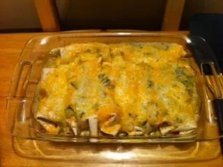 Kalorienarme, käsige Hähnchen-Enchiladas