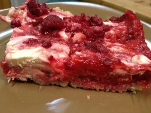 Himbeer-Rhabarber-Riegel