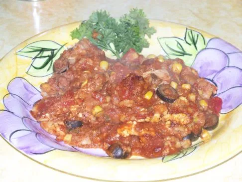 Mexikanischer Hühnchen-Enchilada-Auflauf