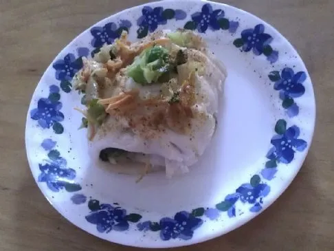 Schollen-Fisch Low Carb Rollen