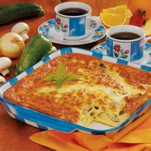 Käse-Gemüse-Bibel-Camp-Brunch-Auflauf