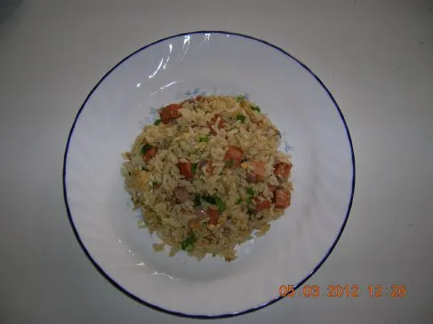 Scharfer Spam gebratener Reis