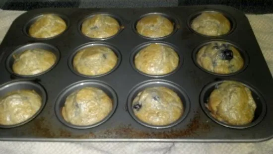 Einfache Low-Carb-Blaubeermuffins