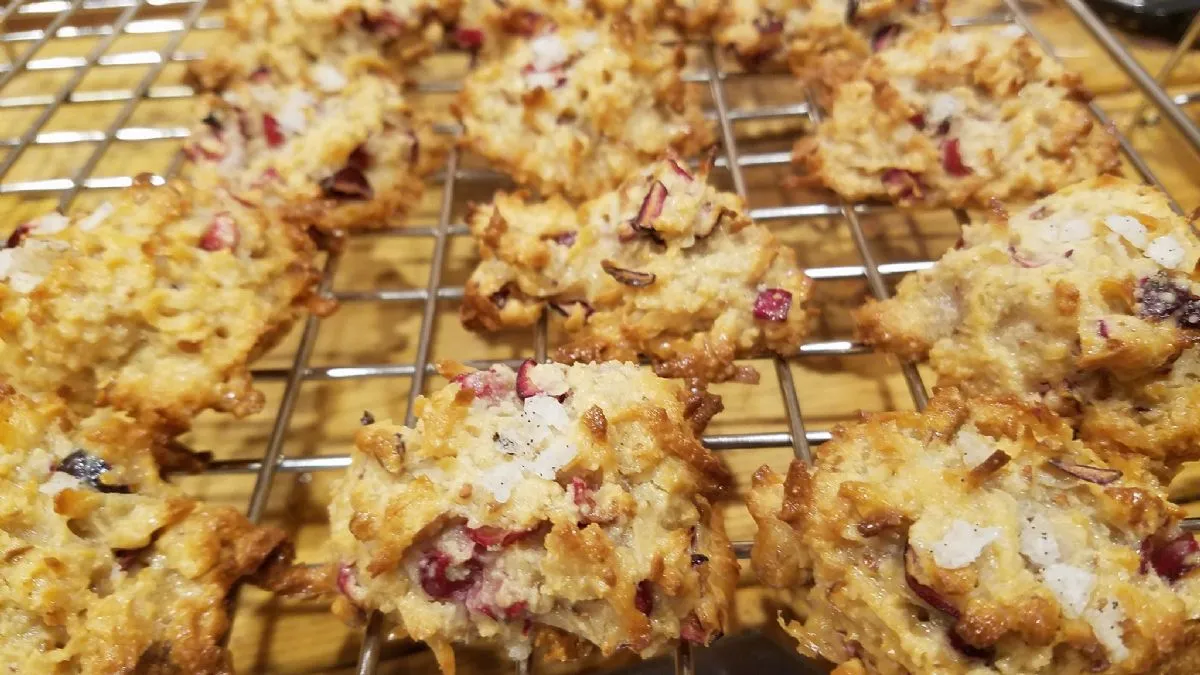 Cranberry-Pecan-Kokosmakronen