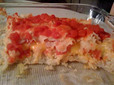 Hühnchen- und Reis-Enchilada-Auflauf