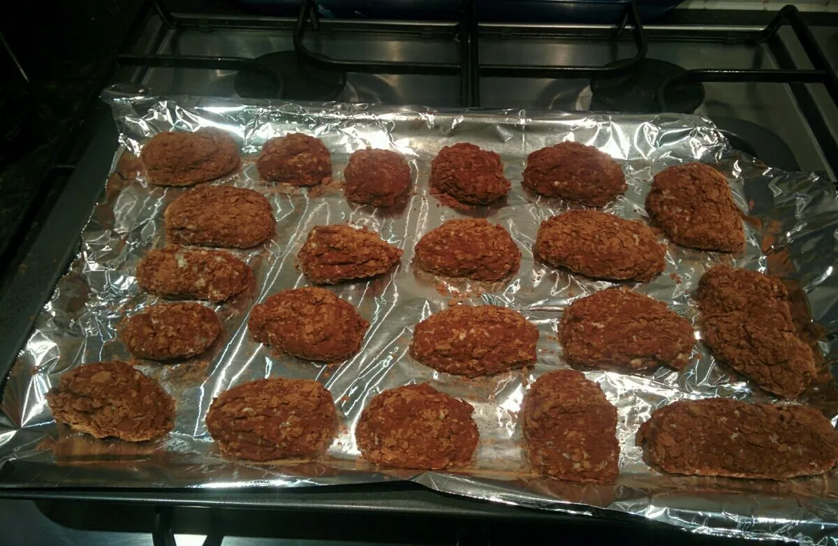 Hausgemachte Chia- und Leinsamen-Schokoladenproteinbällchen