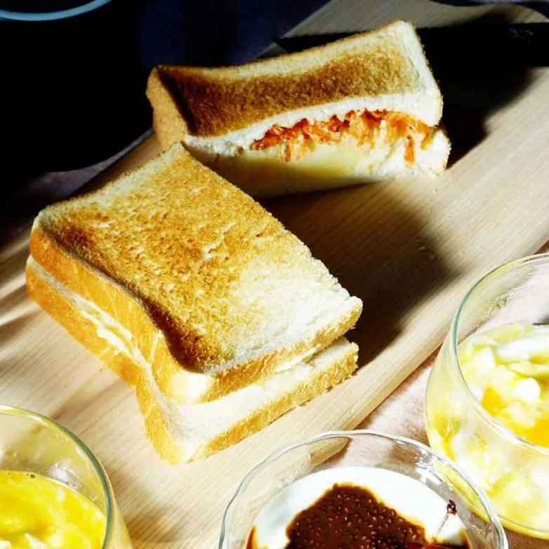 Kartoffel-Sakura-Ebi-Trockenkrabben-Sandwiches