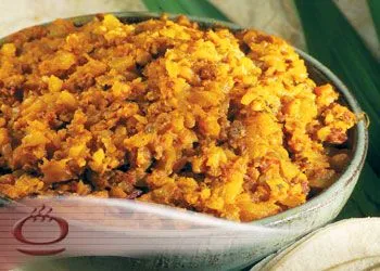 (UNREIFE) GRÜNE PAPAYA PICADILLO