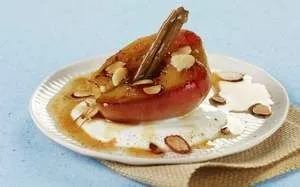 Geröstete Zimtäpfel mit Karamellglasur für 2