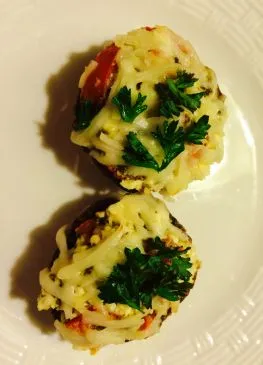 Gefüllte Champignons