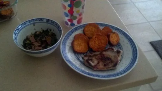 Gebackene Süßkartoffelscheiben